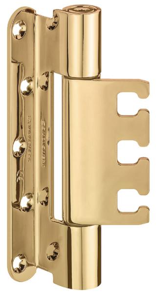 Objekttürband messing poliert VX 7939/160 für gefälzte Objekttüren bis 200 kg Simonswerk mit Stiftsicherung